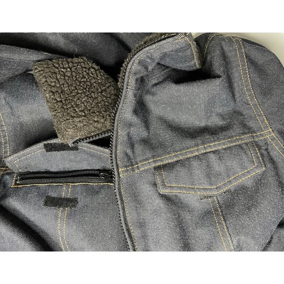 Vintage ROXY sz Large Retro Snowboard SkiJacket Blue Zip Denim look X-series - Picture 15 of 16